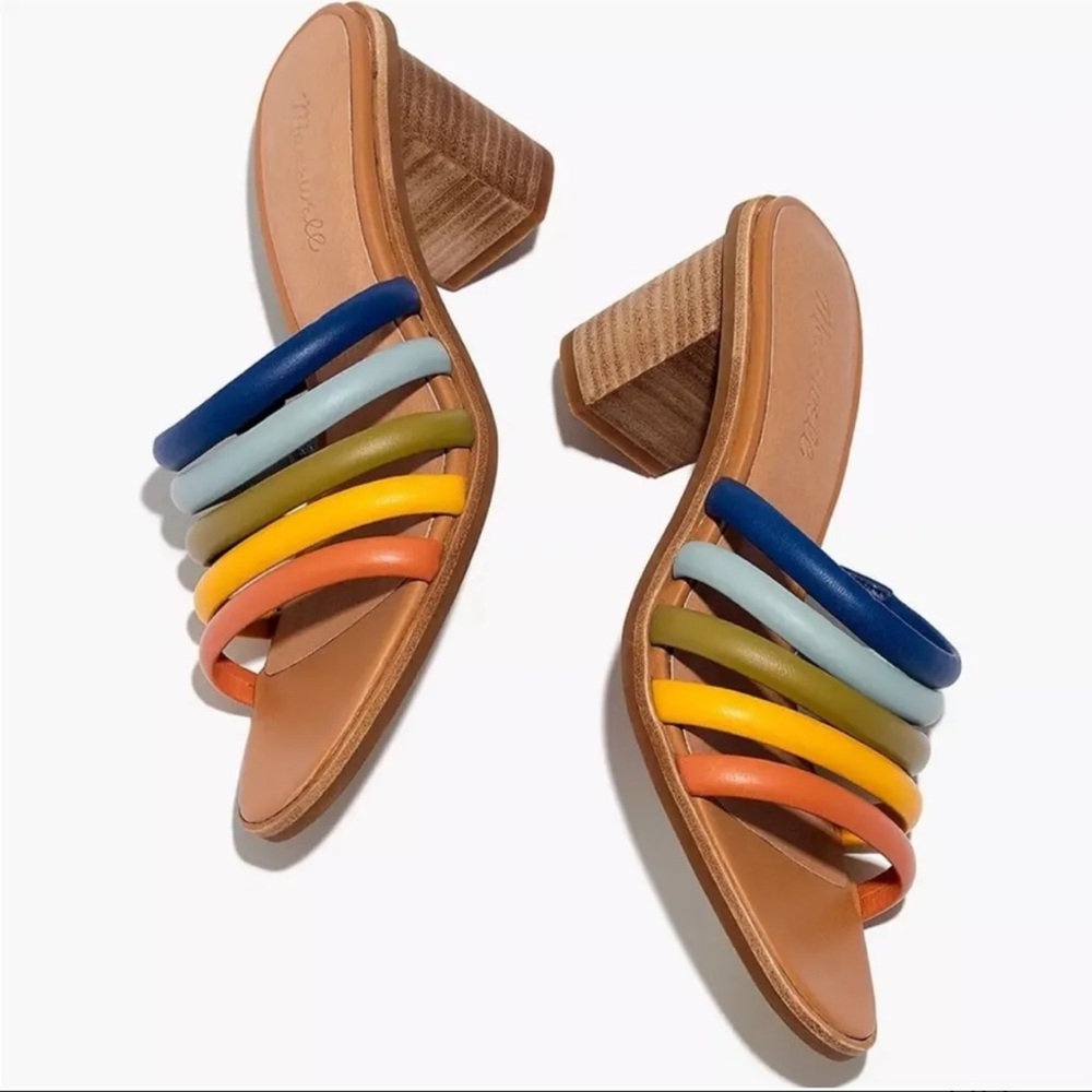 Madewell The Addie High Heel Leather Mule